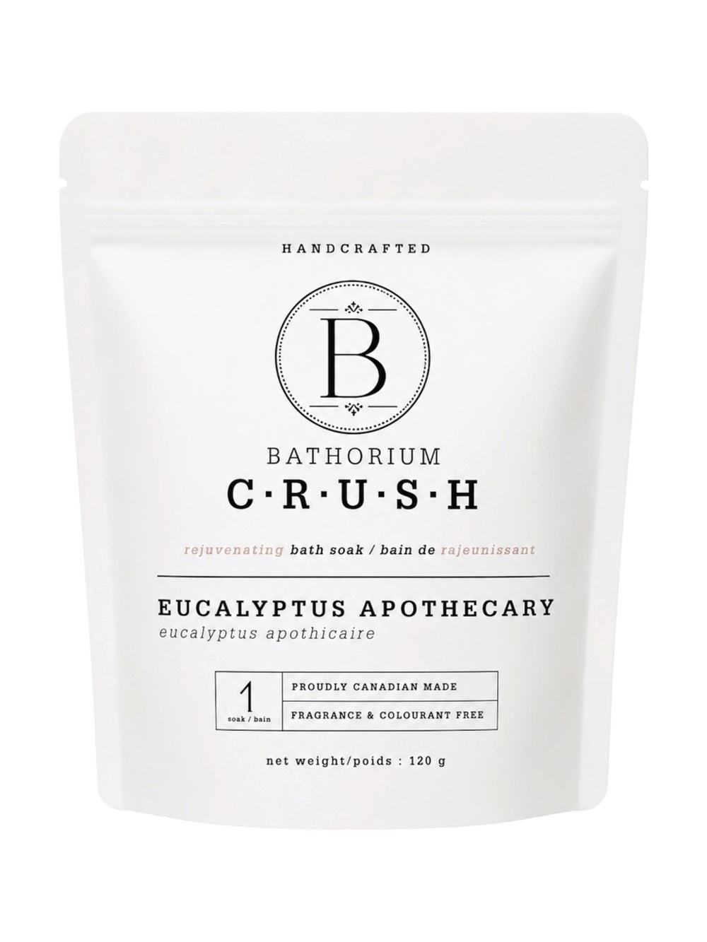 BATHORIUM CRUSH EUCALYPTUS APOTHECARY BATH SOAK 120G - BRAND NEW